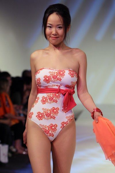 Female model photo shoot of JOG Swimwear in Shanghai, China