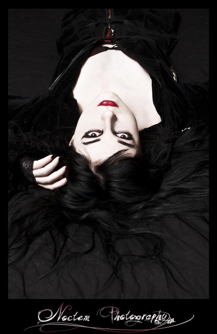 Female model photo shoot of redruM Raven by jgerecht and Noctem Photography in John's Studio