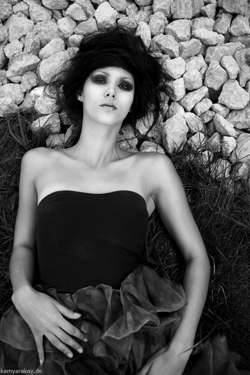 Female model photo shoot of kamyara kay in germany