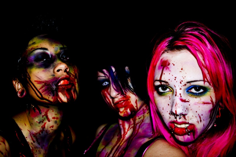 Female model photo shoot of s p e c i a l   k, hell0spike and Ami Amnesia in Statesville Haunted Prison Parking Lot