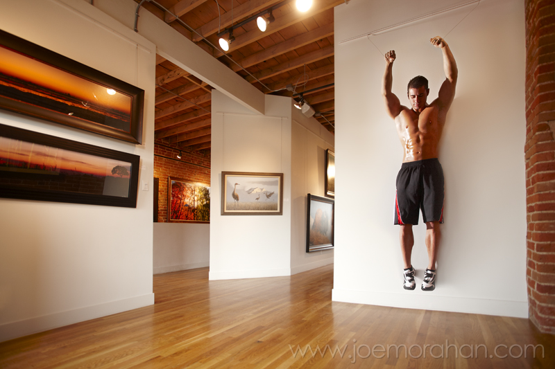 Male model photo shoot of Alexandre Carneiro by Joey M in Fat Tail Art Gallery