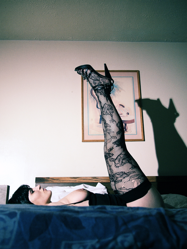 Female model photo shoot of  Bea Dvil Doll in limirsmath