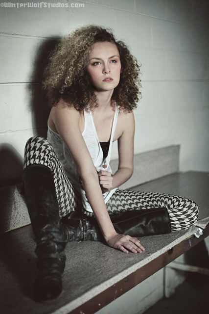 Female model photo shoot of Robin B in Cincy by WinterWolf Studios