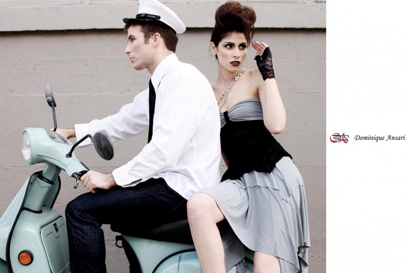 Female and Male model photo shoot of Jasmin Nicole Muse and Daniel Orth by Ryan Chua Photography, wardrobe styled by Aine Elena Frost, makeup by Robin Rosselli and Makeup by Ms Dean, clothing designed by DominiqueAnsari Couture