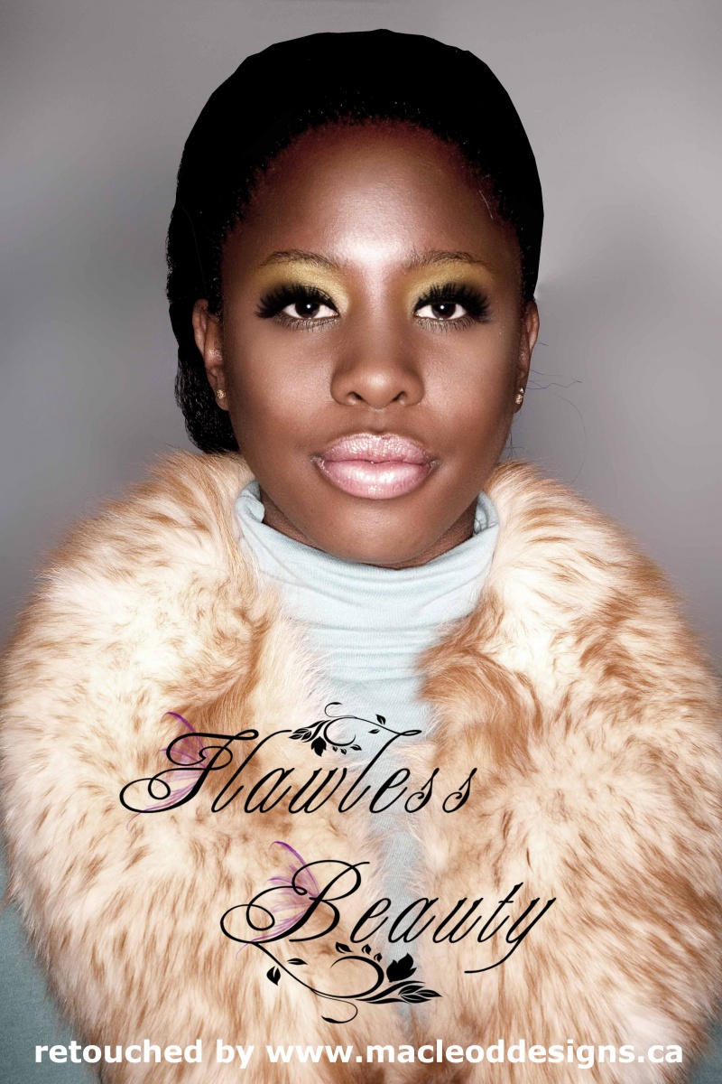 Female model photo shoot of FlawessBeautyMakeup and Ella Devi in Studio/House