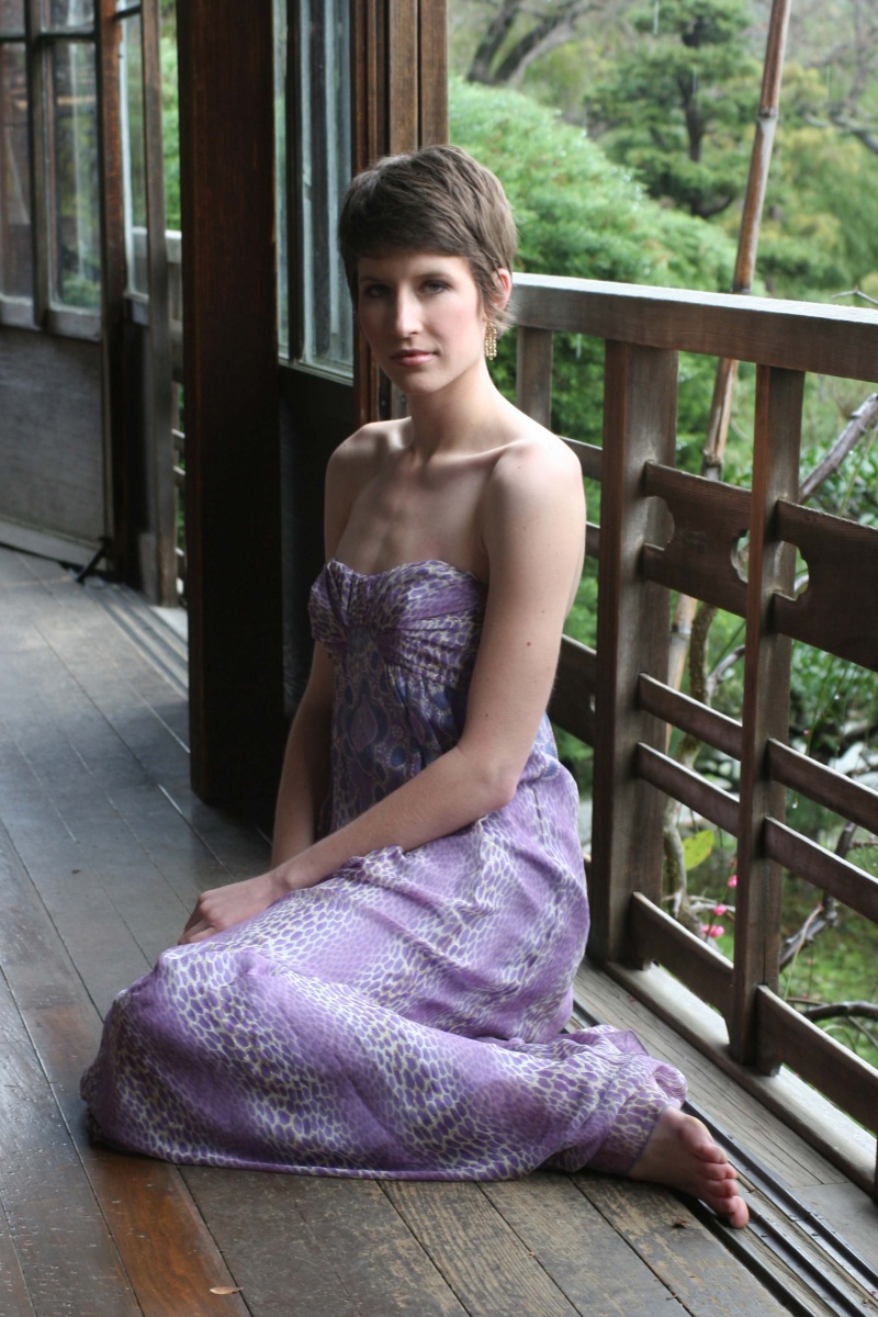Female model photo shoot of Courtney Eirich in Hakone Gardens, Saratoga, California