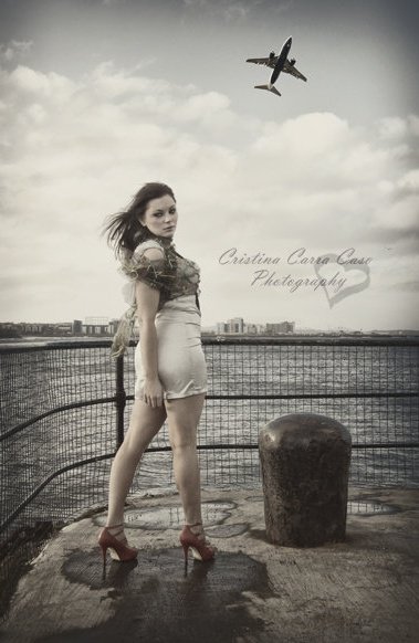 Female model photo shoot of Blu by Cristina Carra Caso in Leith