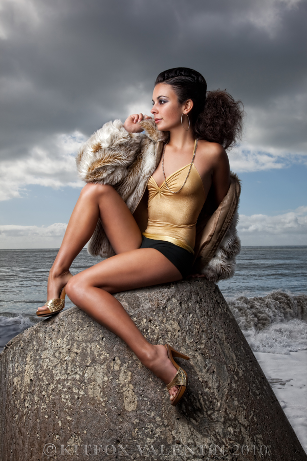 Female model photo shoot of Gina Gibbons by Kitfox Valentin