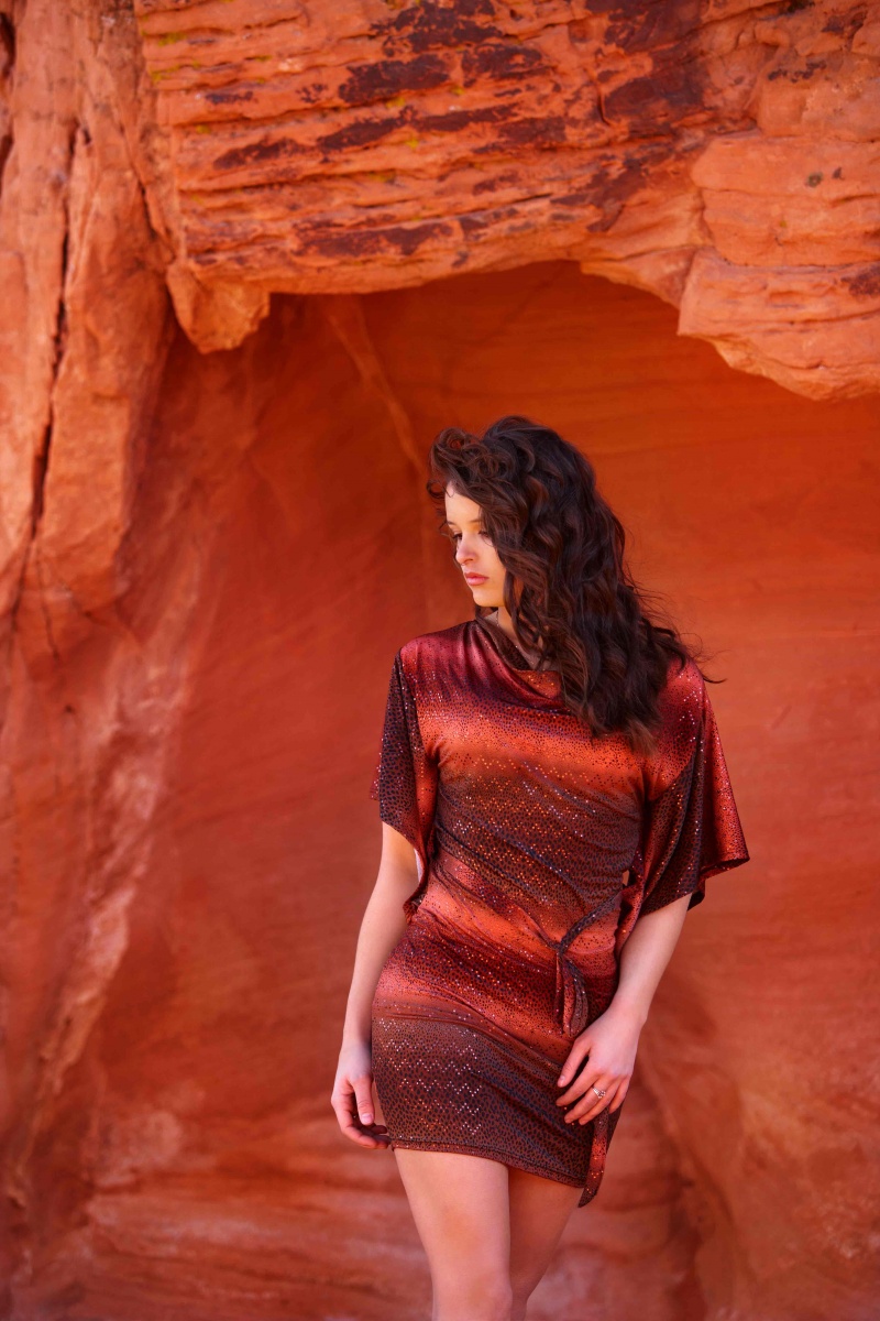 Female model photo shoot of Shelise Hufstetler in Valley of Fire