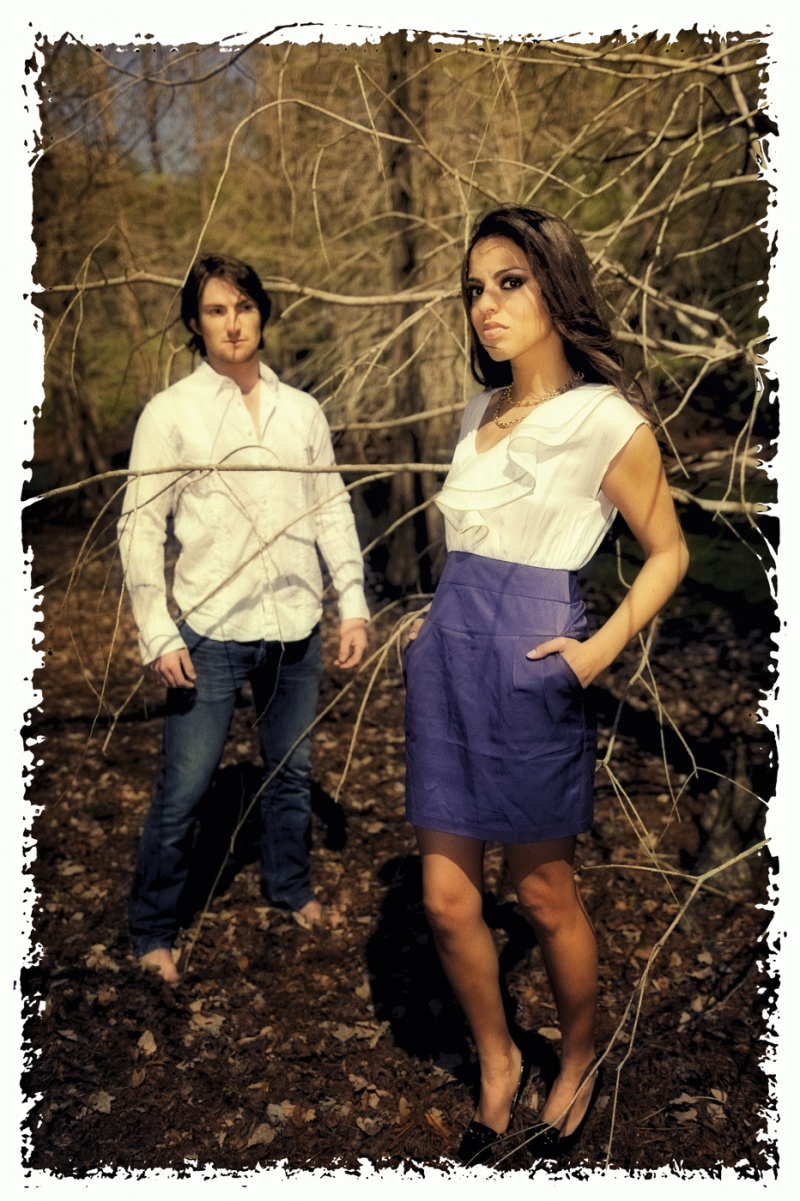 Female and Male model photo shoot of Jacqueline E C Ford, Natalie Anne Ramirez and Sam Schneider by Chad Byerly Photography