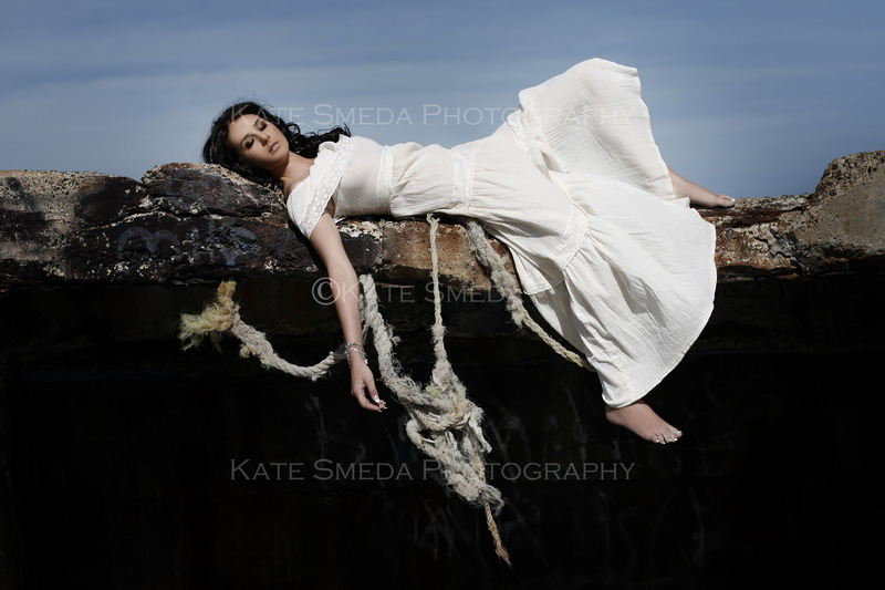 Female model photo shoot of Claire Stratford by Kate Smeda in Beach, makeup by Elsie Makeup Artistry