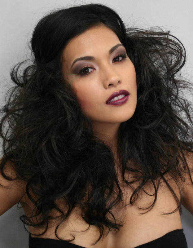 Female model photo shoot of julie figueroa in salon 25, cypress ca