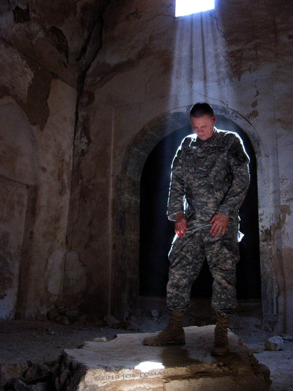 Male model photo shoot of Joe Tomasone in St. Elijah's Monastery (Dair Mar Elia) - Mosul, Iraq