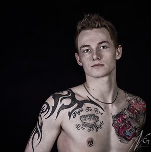 Male model photo shoot of ManOfSteelCHRIS in nait