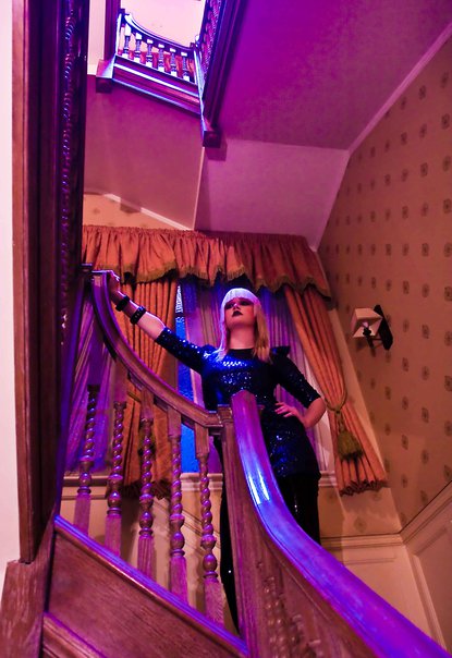 Female model photo shoot of Lizi K in Mayfair mansion