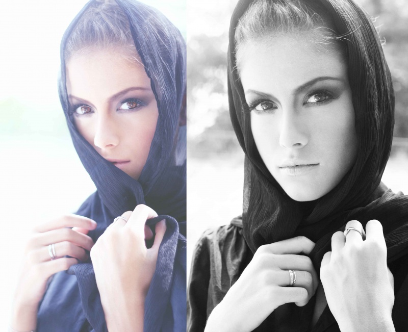 Female model photo shoot of Mathilde C, makeup by Shashamsi