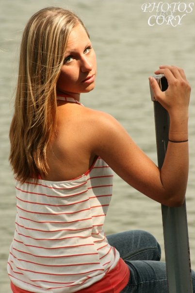 Female model photo shoot of Megan Dawn in on the lake 4