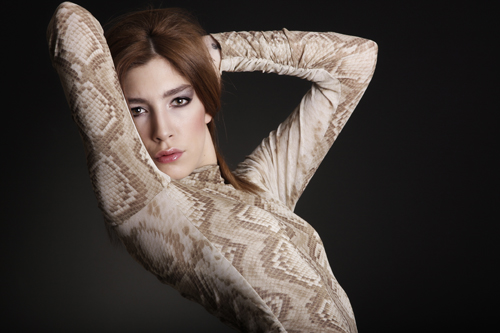 Female model photo shoot of Evrim Memili  in vogueshot studio