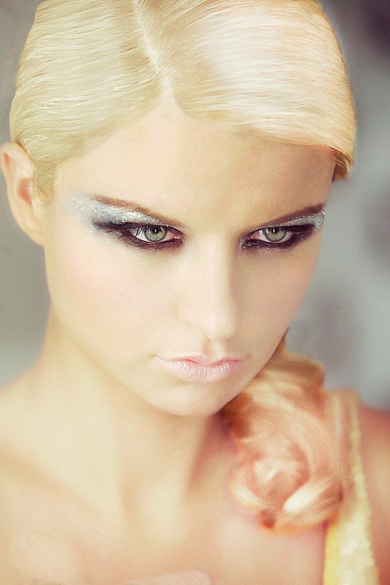 Female model photo shoot of Cynthia Makeup Artist by Escalante, wardrobe styled by Ruben Lopes