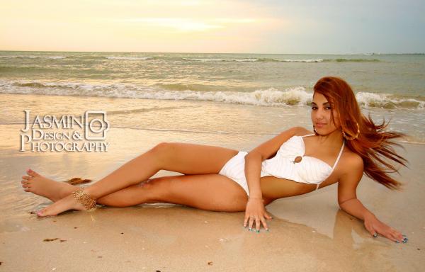 Female model photo shoot of Amaryllis V in fort myers beach.