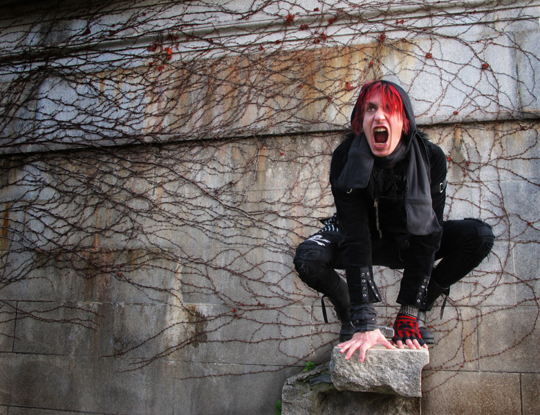 Female and Male model photo shoot of Incendiary and Aiden Arrows in Northern California