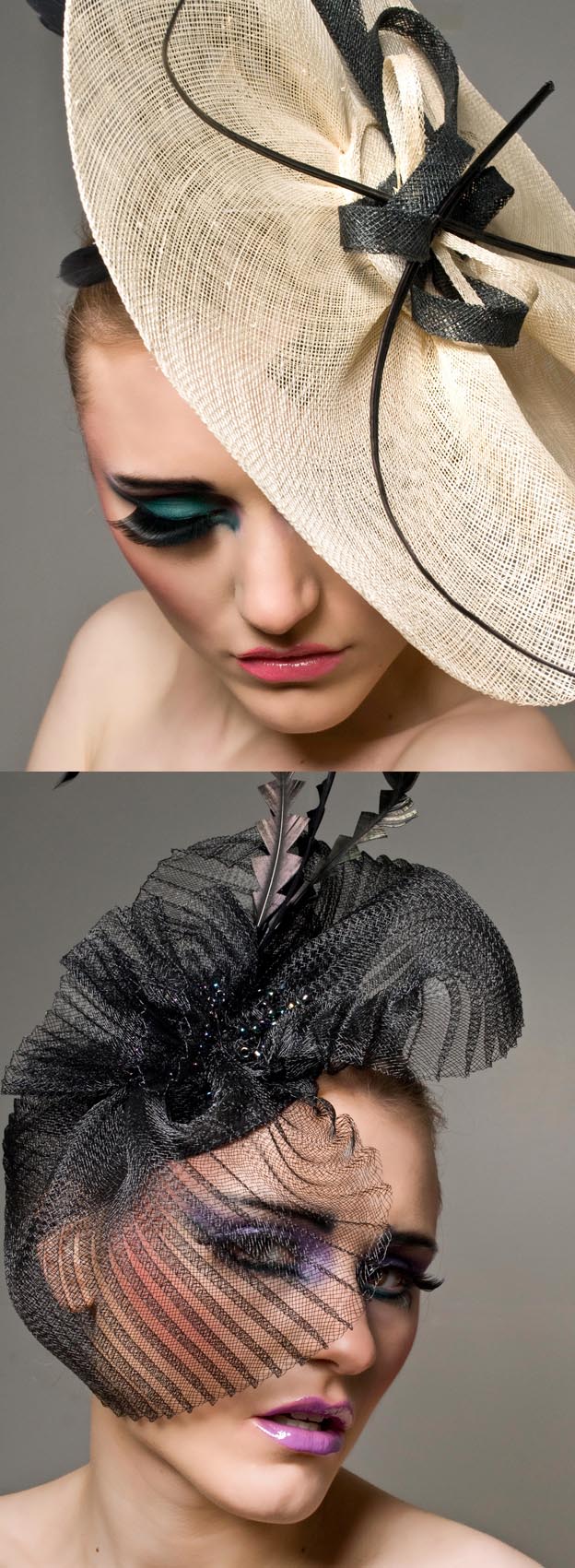 Female model photo shoot of Couture Hats