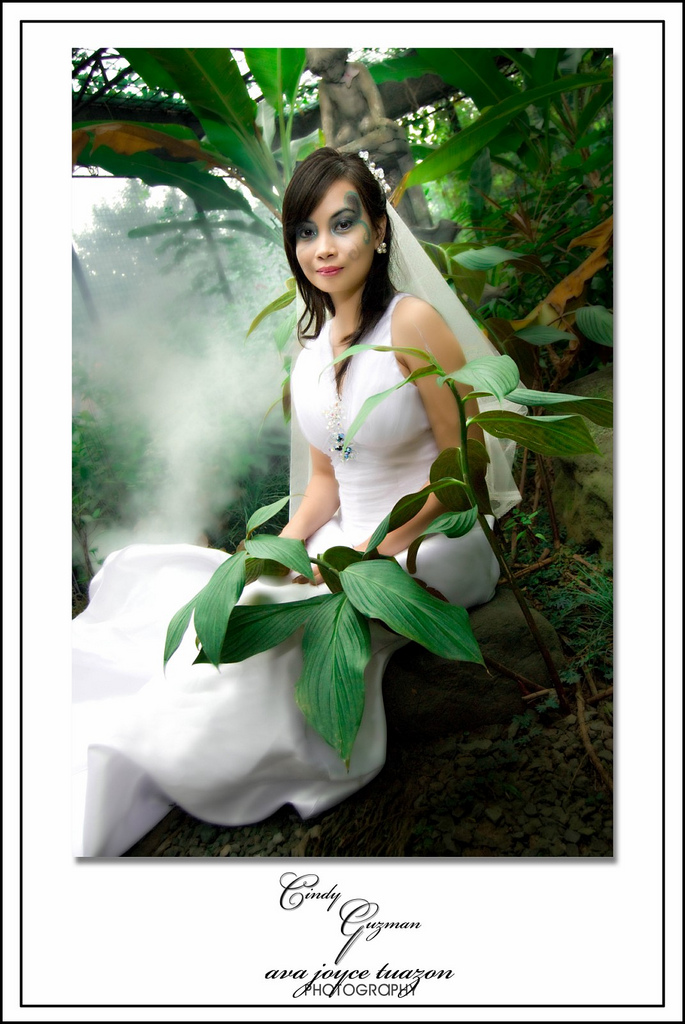 Female model photo shoot of Ava Joyce Tuazon in orchidarium