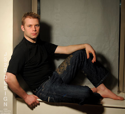 Male model photo shoot of Dirk Stevensen by JS2D Design in Studio