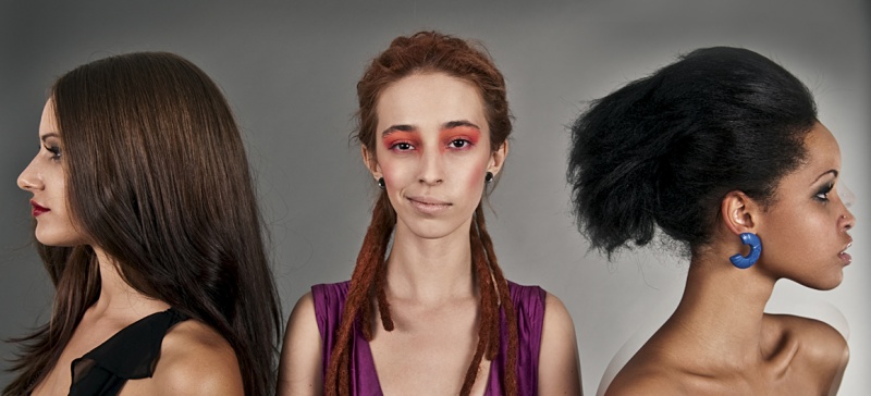 Female model photo shoot of Valeriya Zhukova, Photos of Grace  and Rosemarie Marino by PhotodiZiac, makeup by Samantha McCredie