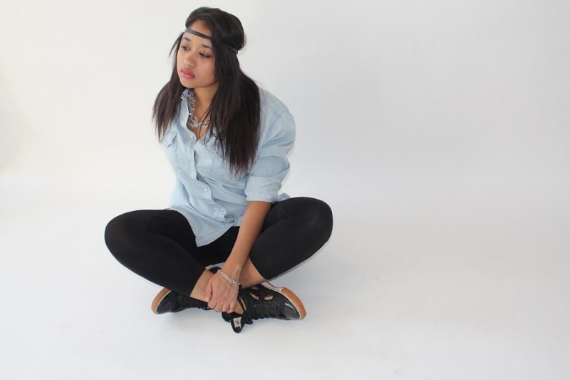 Female model photo shoot of Mixtape Girl in C.O. Studio - South Bronx NY