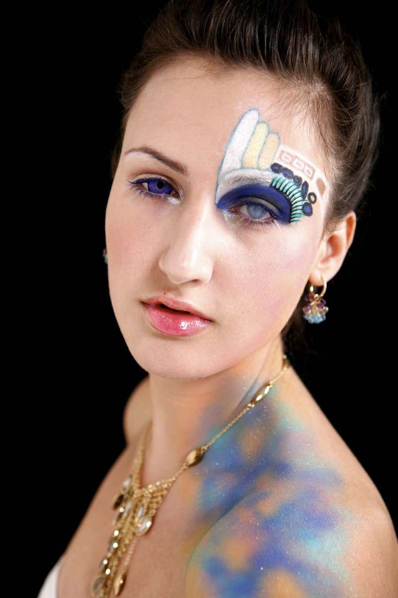 Female model photo shoot of Megs War Paint in vancouver