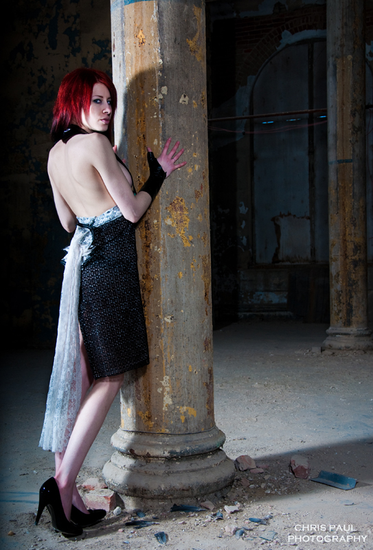 Male and Female model photo shoot of Ascension Design and acid_grave by ChrisPaul in Ohio State Reformatory