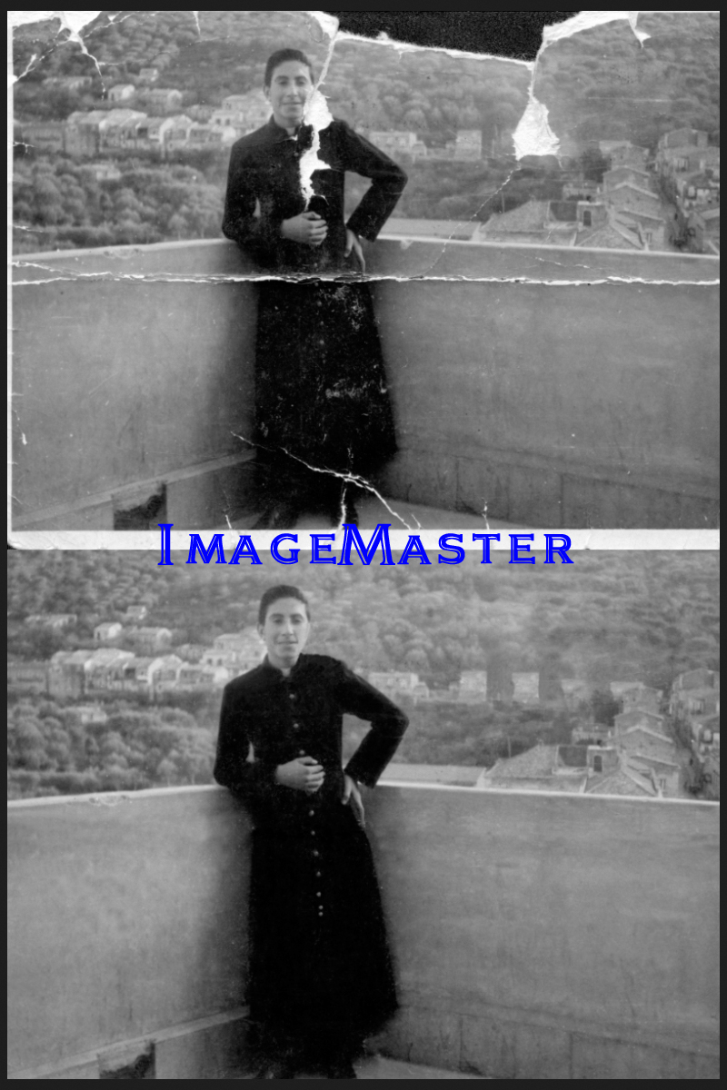 Male model photo shoot of Image Master Toronto in Sicily, Geno in Jesuit school 1940s