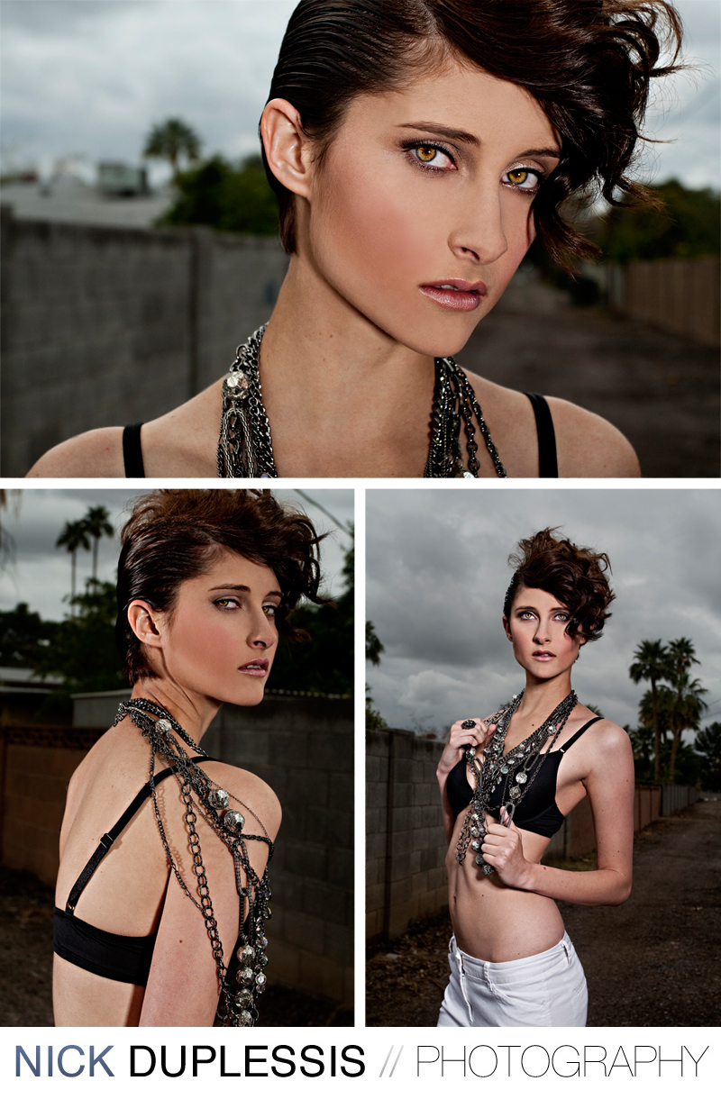 Female model photo shoot of Hair By Jamie Stevens and Ashley Dacey by Nick DuPlessis, makeup by Rachel Bush