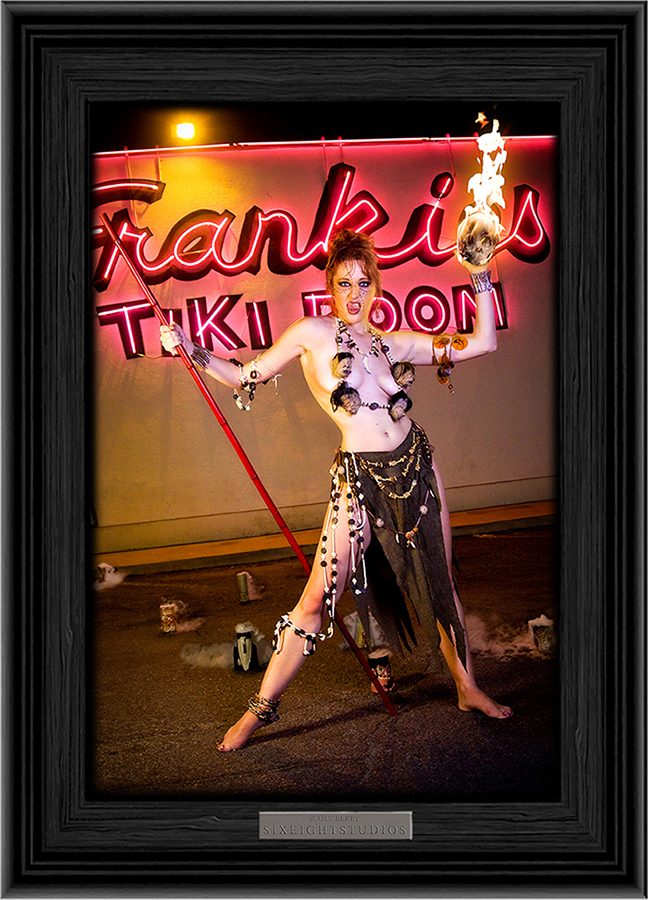 Male model photo shoot of SIXEIGHTSTUDIOS in Frankie's Tiki Room Las Vegas, makeup by Harmony Artistry