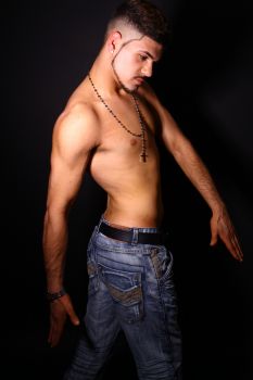 Male model photo shoot of Anil Bhogal in london studio