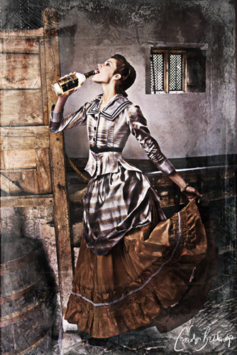 Female model photo shoot of Carolyn Belknap in Background- Ancient pub in the U.K., Model- taken in Syracuse, NY 