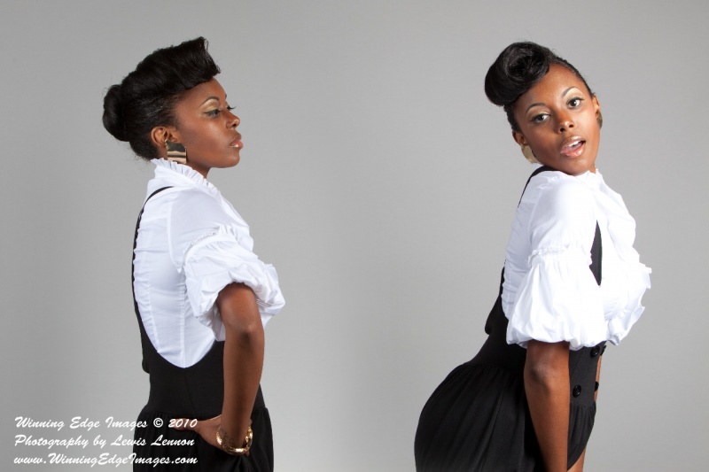 Female model photo shoot of Ashaunti by Lewis Lennon, makeup by Naa Tackie