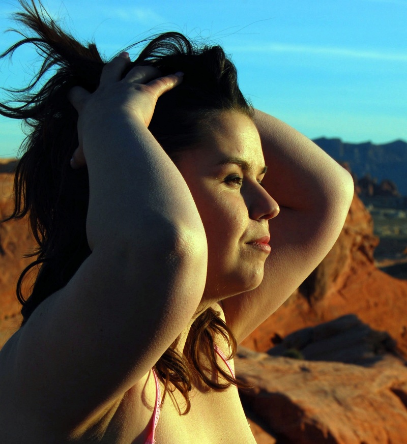 Female model photo shoot of Paradise Ambriz by John King AnI4TheUnique in Valley of Fire
