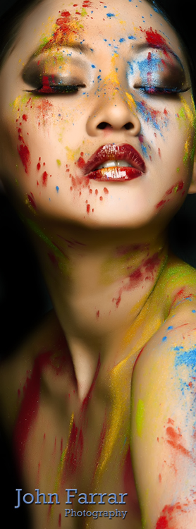 Female model photo shoot of Monica Wong by Brightonian, makeup by magika_makeup