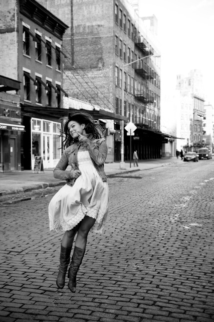 Female model photo shoot of Dilia* in NYC