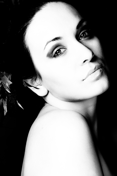 Female model photo shoot of Paranoya by Tom Hart Photography, makeup by Ganga Bhambra