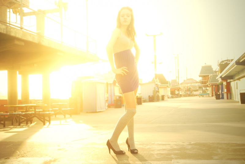 Female model photo shoot of Amanda Falcon in Beach Boardwalk