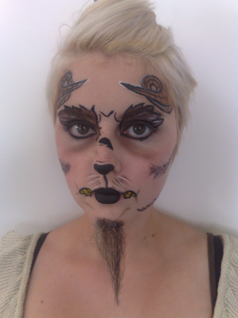 Female model photo shoot of Miss Morbius MakeUp in Academy of Makeup Paddington