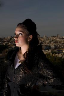 Female model photo shoot of AriReneeDesigns in Mission Dolores San Francisco