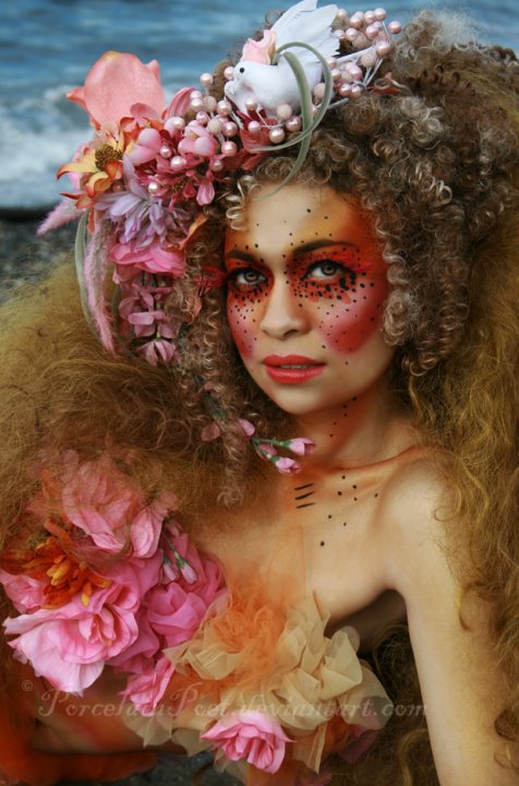 Female model photo shoot of Elizabeth Maiden by Porcelain Poet in Alki Beach, wardrobe styled by J-Chans Designs 