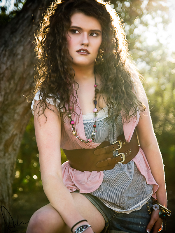 Female model photo shoot of Hacksey by Duke Morse in Historical park in Dallas, Texas!, hair styled by Chevogue - Desiree, makeup by Fire Blossom Beauty
