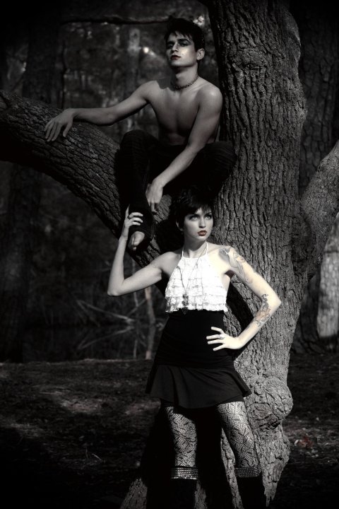Male and Female model photo shoot of Damon Blue and Kelly Bone in First Landing State Park