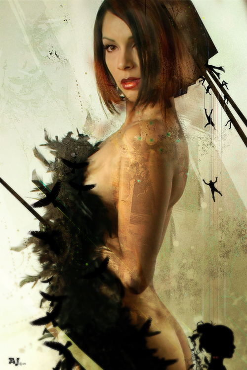 Female model photo shoot of Miss Lasher, digital art by AJ Design Studios