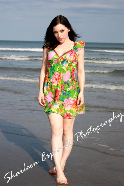 Female model photo shoot of Taylorlila by Espineli Photography in Ogunquit Beach